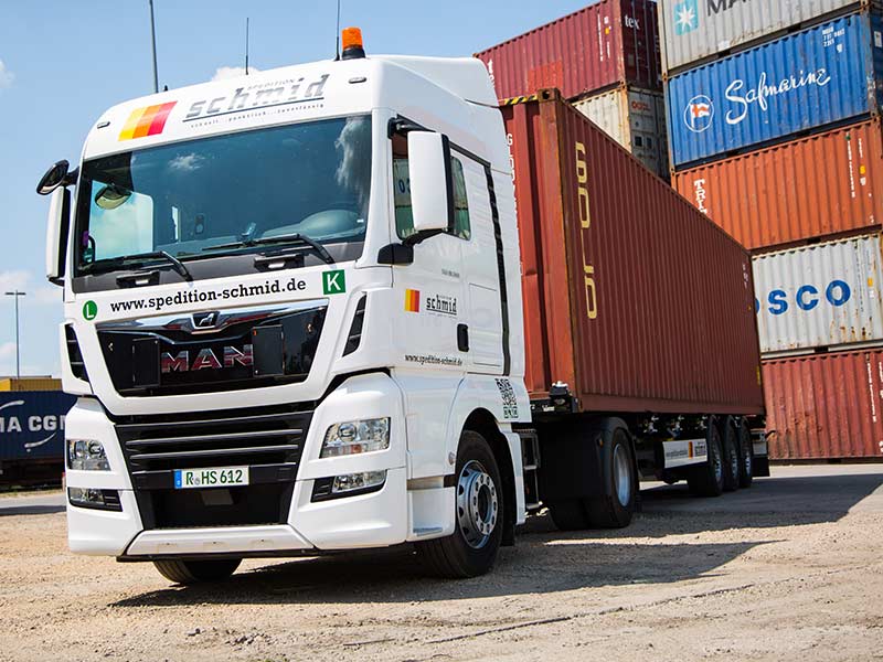 Schmid Transporte und Spedition, Intermodale Transporte, Containerlogistik, Regensburg